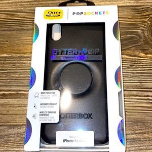 NEW OtterBox Otter + Pop Symmetry Series Case for Apple iPhone Xs MAX - Black